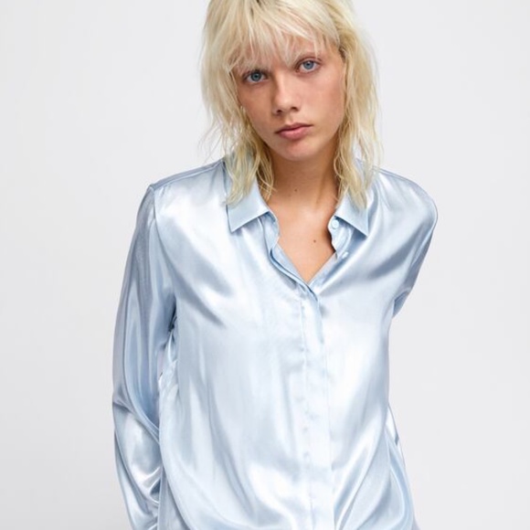 Zara Shiny Blouse - Picture 1 of 4